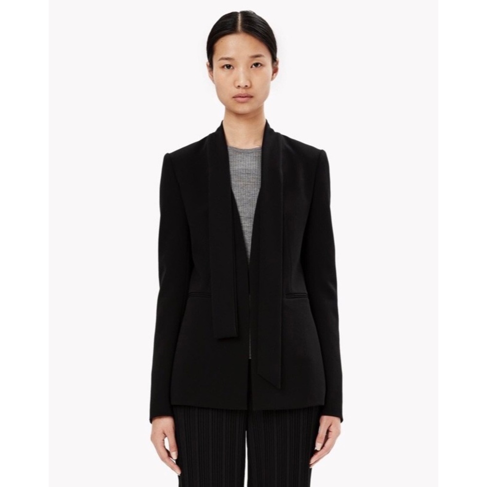 Theory Admiral Crepe Black Jacket